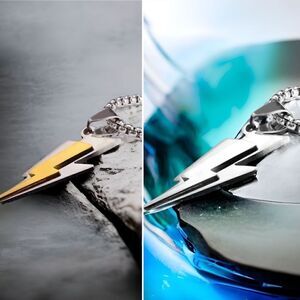 Throwback Lightening Bolt Necklace l Stainless Steel l 2 Styles l New